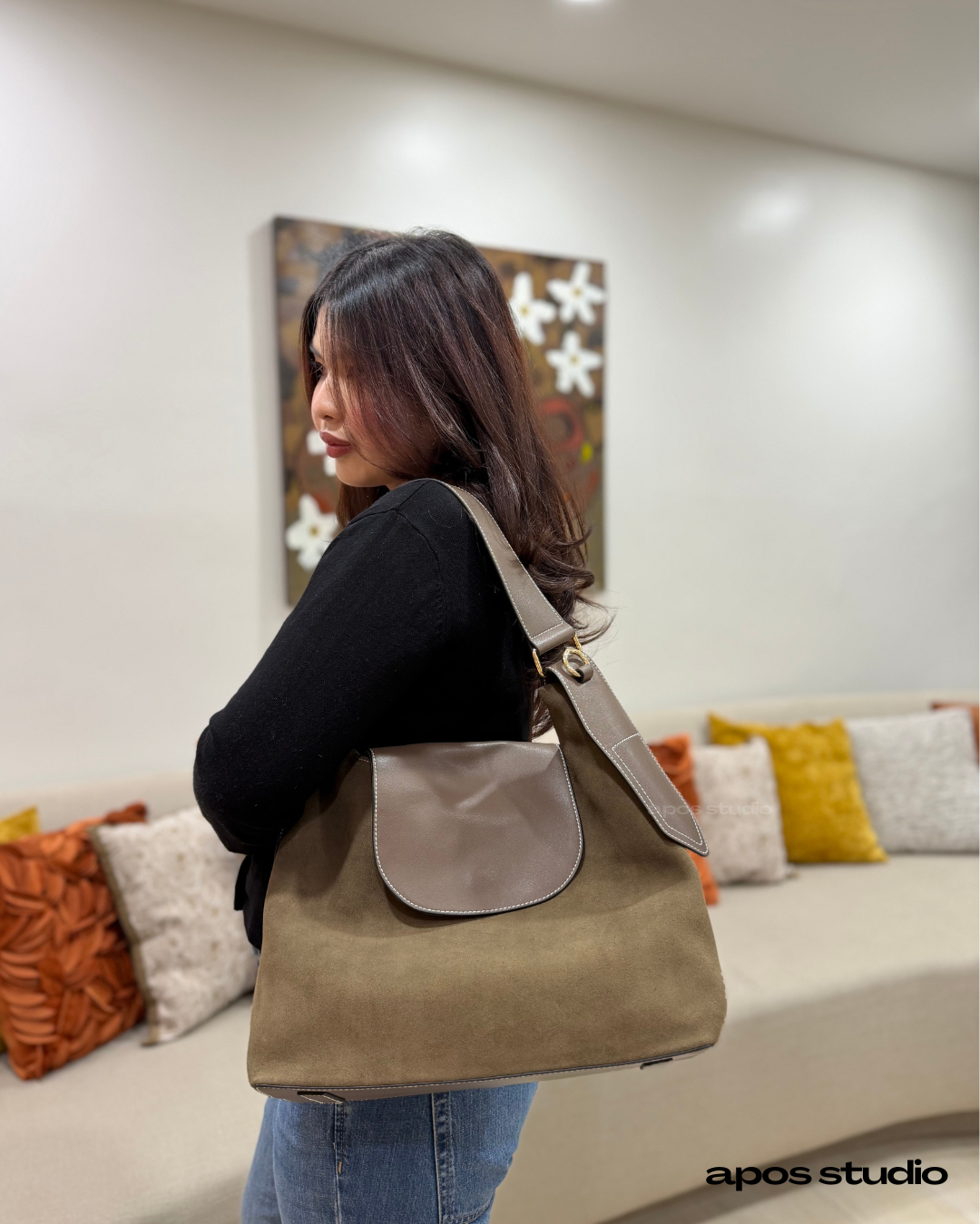 Josefina (Deep Olive Suede)